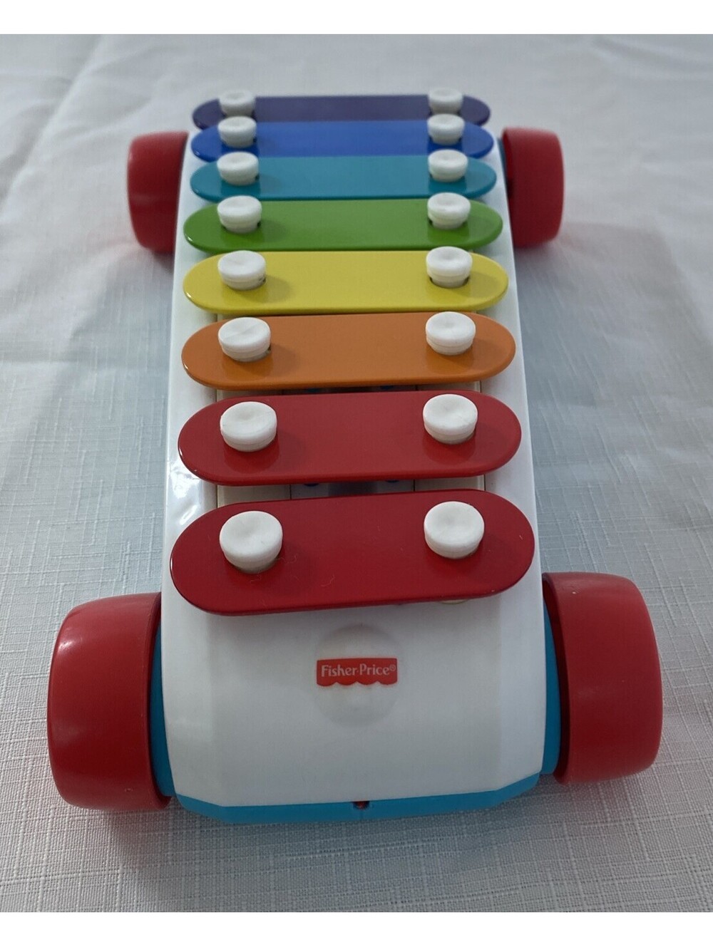 Fisher Price Pull A Tune Xylophone Toy 2015 Mattel Blue Piano NO Mallet